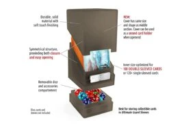 Ultimate Guard Jewel Monolith Deck Case - Onyx