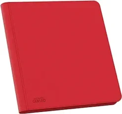 Ultimate Guard 12-Pocket QuadRow Zipfolio - Xenoskin Red