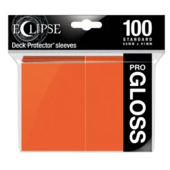 Ultra Pro - Standard Deck Protectors: Eclipse Pro-Gloss Pumpkin Orange 100 Ct
