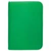 Ultra Pro - Vivid 4-Pocket Zippered PRO-Binder - Green -CardGameMania 15893 4Pkt ZipBinder Vivid Green Front 1200x