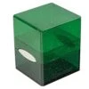 Ultra Pro - Satin Cube Glitter Green -CardGameMania 16011 AW51830 DB SatinCube Green empty closed side1 1200x