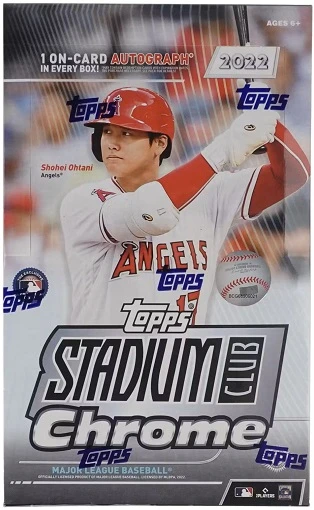 2022 Topps Stadium Club CHROME MLB Baseball Hobby Box 3 2022 Topps Stadium Club CHROME MLB Baseball Hobby Box