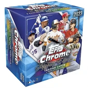 2023 Topps Chrome Sapphire Edition MLB Baseball Hobby Box 3 2023 Topps Chrome Sapphire Edition MLB Baseball Hobby Box