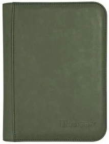 Ultra Pro Zippered Suede 4-Pocket PREMIUM Pro-Binder - Emerald