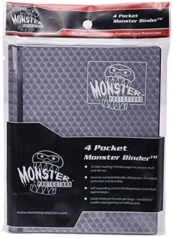Monster Protectors 4-Pocket Binder - Holo Black 3 Monster Protectors 4-Pocket Binder - Holo Black