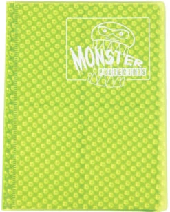 Monster Protectors 4-Pocket Binder - Holo Highlighter Yellow