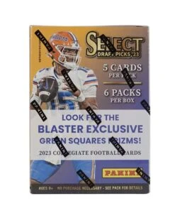 2023 Panini Select Draft Picks Football BLASTER Box (Green Squares Prizms)