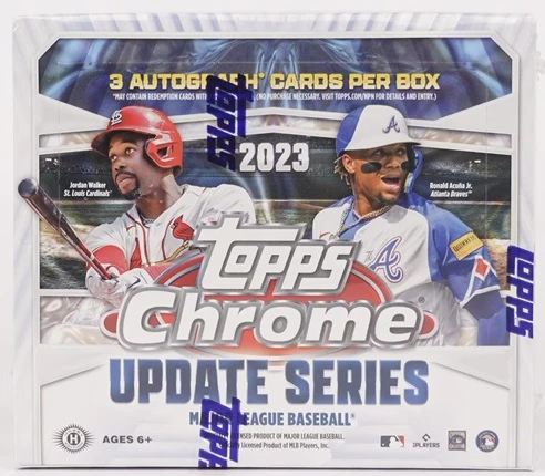 2023 Topps Chrome Update Series MLB Baseball HTA JUMBO Box 3 2023 Topps Chrome Update Series MLB Baseball HTA JUMBO Box