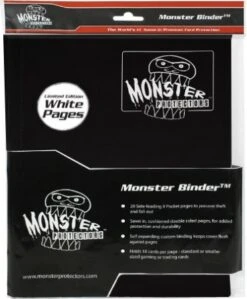Monster Protectors 9-Pocket Binder - Matte Black W/ White Pages
