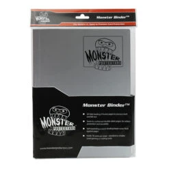 Monster Protectors 9-Pocket Binder - Matte Gun Metal Silver