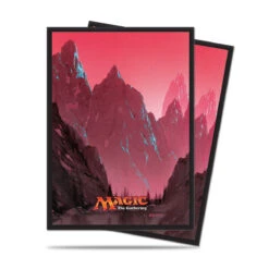 Ultra Pro Standard Size MTG Unhinged Mana 5 Sleeves - "Mountain" - 80ct