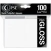 Ultra Pro - Standard Deck Protectors: Eclipse Pro-Gloss Arctic White 100 Ct -CardGameMania UPR15600