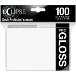 Ultra Pro - Standard Deck Protectors: Eclipse Pro-Gloss Arctic White 100 Ct