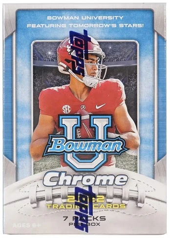 2022 Bowman Chrome University Football BLASTER/VALUE Box 3 2022 Bowman Chrome University Football BLASTER/VALUE Box