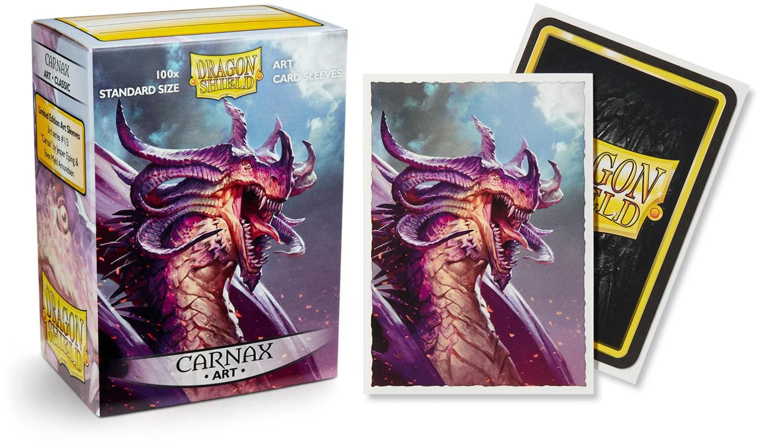 Dragon Shield Classic Art Standard-Size Sleeves - Carnax - 100ct 3 Dragon Shield Classic Art Standard-Size Sleeves - Carnax - 100ct