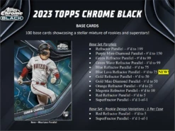 2023 Topps Chrome BLACK MLB Baseball Hobby Box -CardGameMania chrome20black202