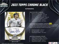 2023 Topps Chrome BLACK MLB Baseball Hobby Box -CardGameMania chrome20black203