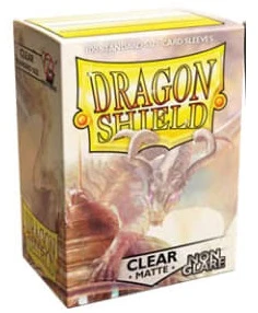 Dragon Shield NON-GLARE Matte Standard-Size Sleeves - Clear - 100ct