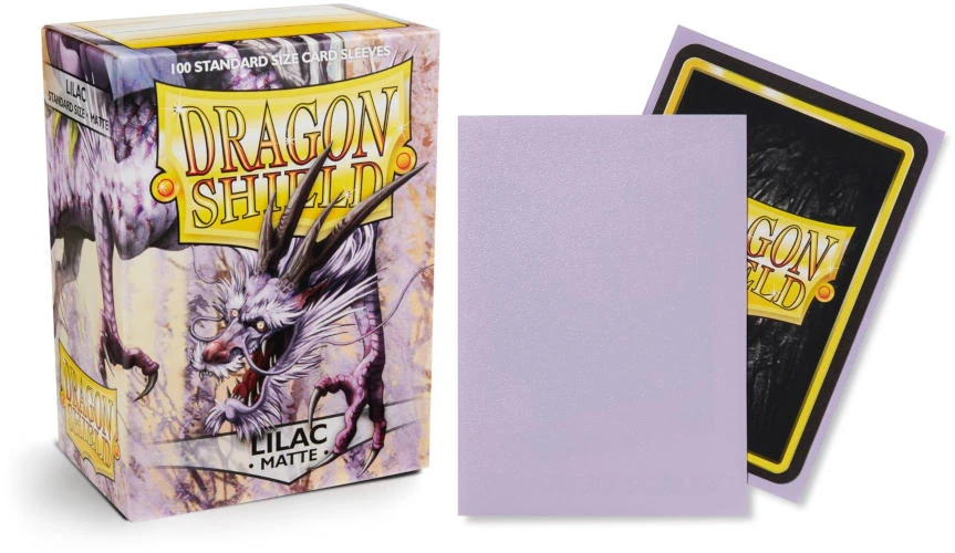 Dragon Shield Matte Standard-Size Sleeves - Lilac - 100ct - DISCONTINUED 3 Dragon Shield Matte Standard-Size Sleeves - Lilac - 100ct - DISCONTINUED