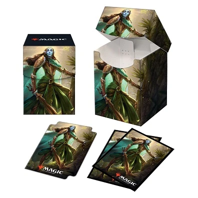 Ultra Pro Kaldheim Combo 100+ Deck Box And 100ct Sleeves Featuring Lathril, Blade Of The Elves