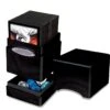 Ultra Pro Satin Tower - Hi-Gloss Metallic Midnight - Stock # 85414 -CardGameMania midnight20satin20tower