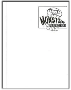 Monster Protectors 9-Pocket Binder - Matte White W/ Black Pages
