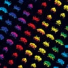 Turn One Space Invaders "Rainbow Attack" Playmat -CardGameMania rainbow20attack20playmat