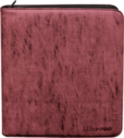 Ultra Pro 12-Pocket Deck Builder's Playset Suede Pro-Binder - Ruby