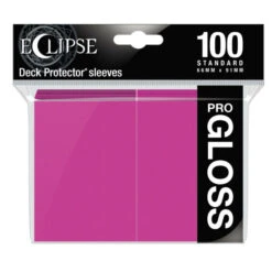 Ultra Pro - Standard Deck Protectors: Eclipse Pro-Gloss Hot Pink 100 Ct