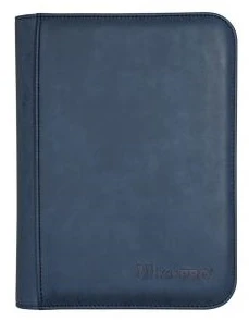 Ultra Pro Zippered Suede 4-Pocket PREMIUM Pro-Binder - Sapphire