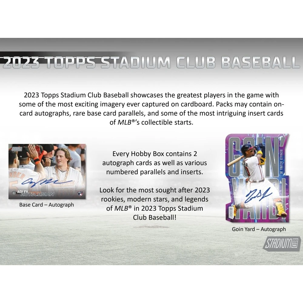 2023 Topps Stadium Club MLB Baseball COMPACT Box 3 2023 Topps Stadium Club MLB Baseball COMPACT Box
