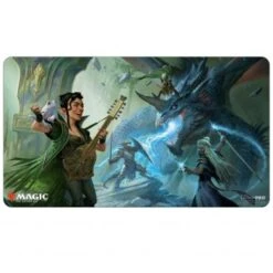 Ultra Pro: D&D Adventures In The Forgotten Realms Playmat - The Party Fighting Blue Dragon
