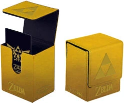 Ultra Pro Flip Deck Box - Legend Of Zelda Gold Tri-Force